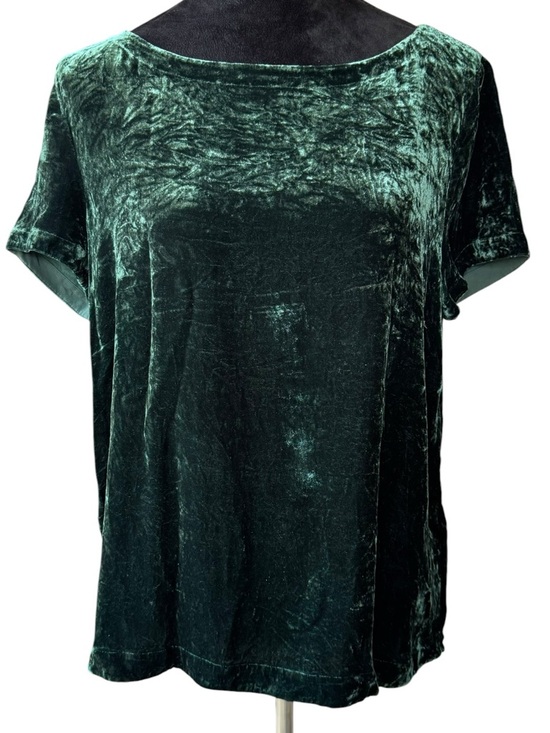Eileen Fisher Tops - Eileen  FisherVelvet Short Sleeve Women's Top - Emerald Green Size Medium